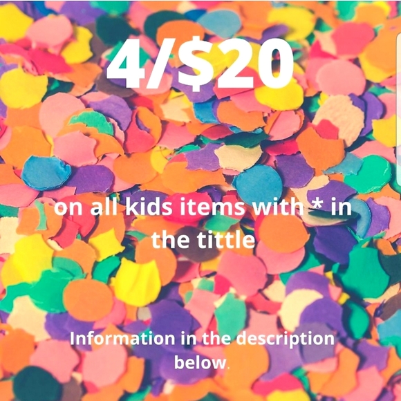 4 items for $20 on all items with a * in the Title